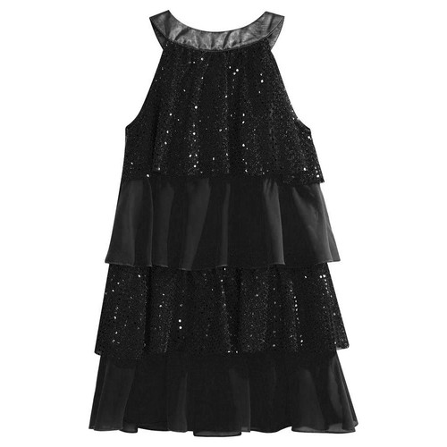 Kids Girls Sequins Dance Dress Sparkle Unitards Jazz Hip Hop Leotard Costumes - Picture 58 of 170