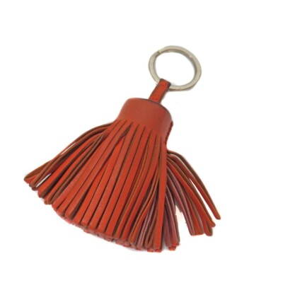 Hermes Carmen Charm Key Ring Orange