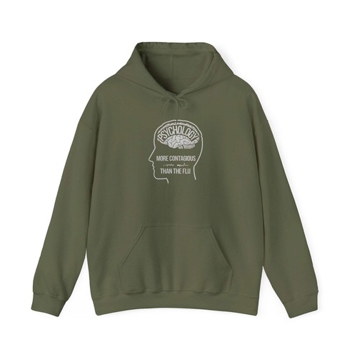 Psychology More Contagious Than The Flue Unisex Heavy Blend™ Hooded Sweatshirt - Picture 50 of 75