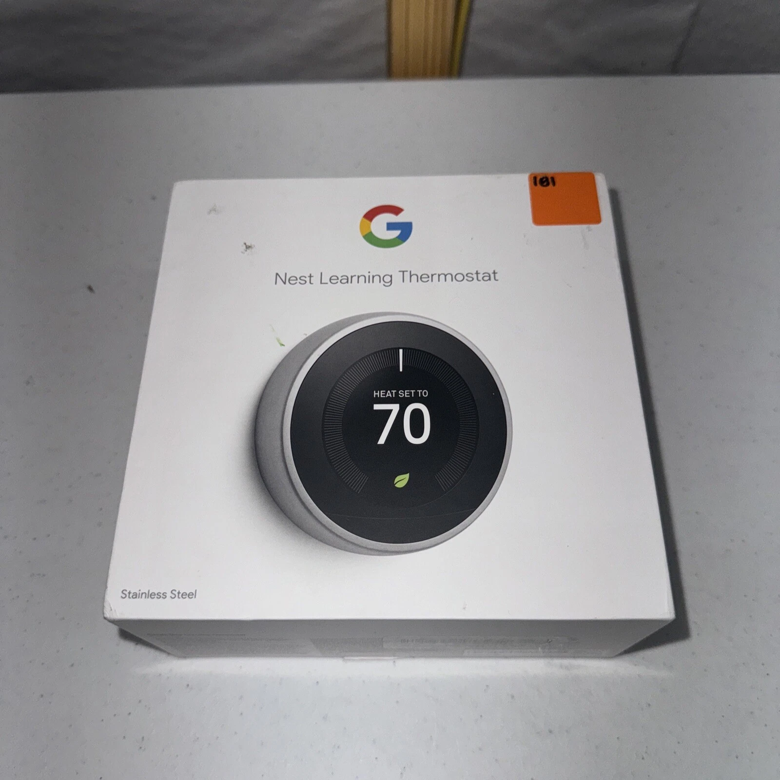New Google Nest 3rd Gen Smart Learning Thermostat Stainless (Slight Scratch)