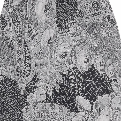 New Look Womens Grey Paisley Polyester Blend Maxi Size 8- Strapl - Picture 10 of 10
