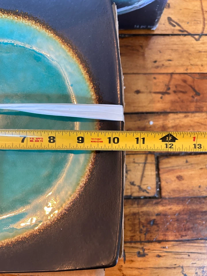 Juego de 4 platos de cena cuadrados Target Home Jade Moon tamaño 10" nuevos Foto 3 de 4