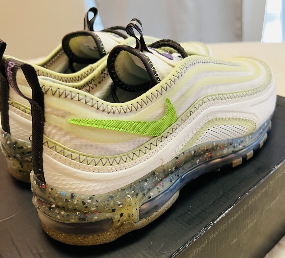 Nike Air Max 97 Terrascape White Vivid Green Volt Sneakers DJ5019-002