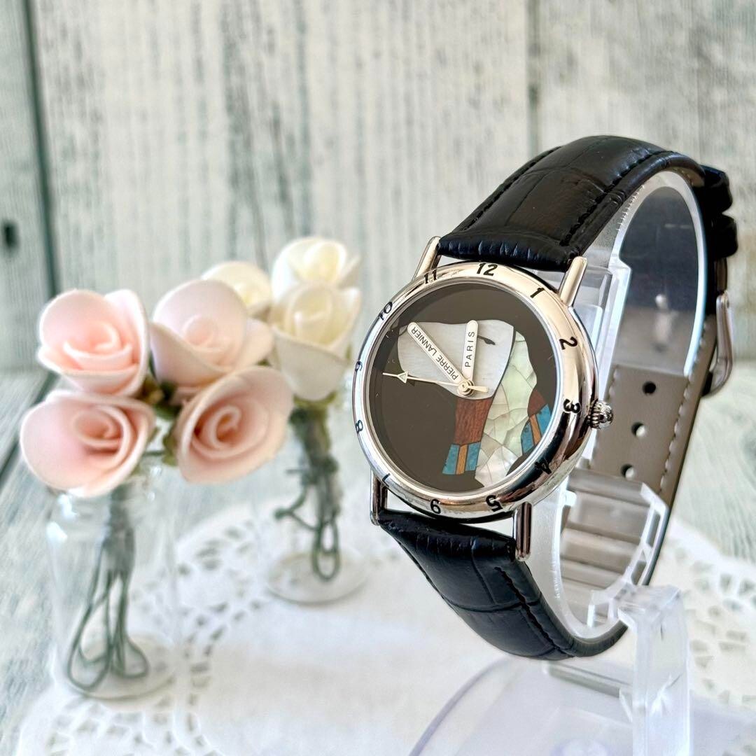 Pierre Lannier Watch Dog Profile Rare Used From Japan Check