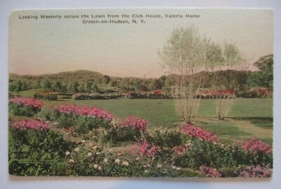 Rare 1908? Valeria Croton-on-Hudson Westchester New York Handcolored Post Card