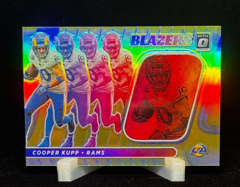 Cooper Kupp 2022 Optic Gold Prizm Blazers 7/10 SSP #B-11 Los Angeles Rams