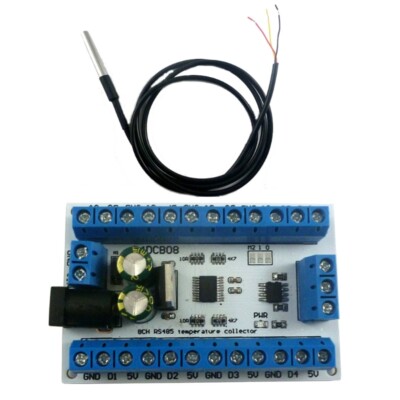 RS485 DS18B20 Temperature Board with MODBUS RTU Commands