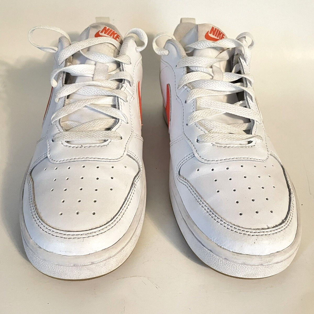 滝春 赤白 Nike Court Borough Low 2 GS Dunk White/Orange BQ5448-114