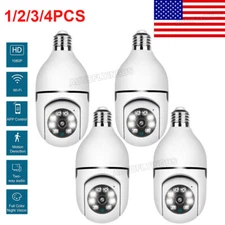 Lot 360° 1080P IP E27 Light Bulb Camera Wi-Fi Night Smart Home Wireless Security