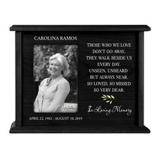 Custom Cremation Urn for Human Ashes Holds 200 cu in w/ 4x6 Photo - Those Who We