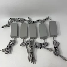 Lot of 5 Official OEM Nintendo Wii AC Power Supply Adapter Cord RVL-002 TESTED