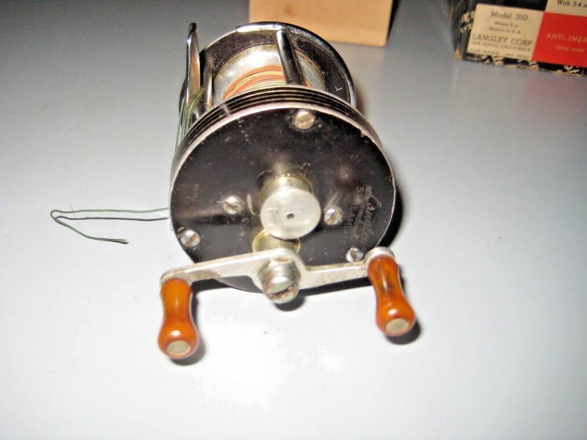 Vintage Langley Streamlite Model 310 Level Winding Casting Reel