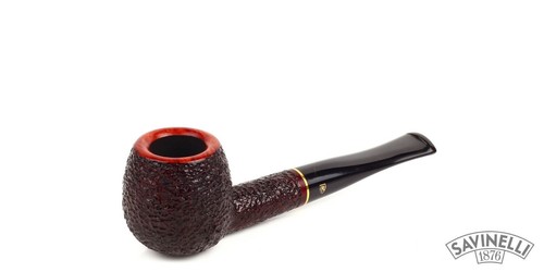 Pipa SAVINELLI Roma 207 6/9mm Manzana Recta Rústica Borgoña - Imagen 2 de 3