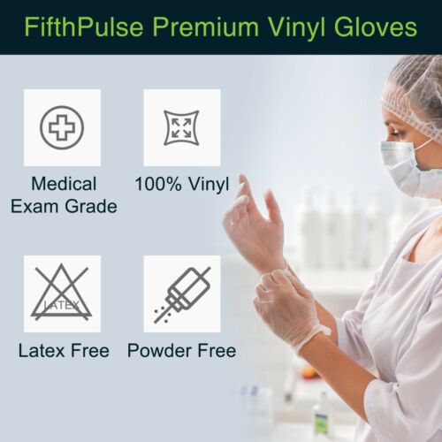 Guanti senza lattice e senza polvere per esame vinile FifthPulse - Scatola da 100 guanti - Foto 164 di 194