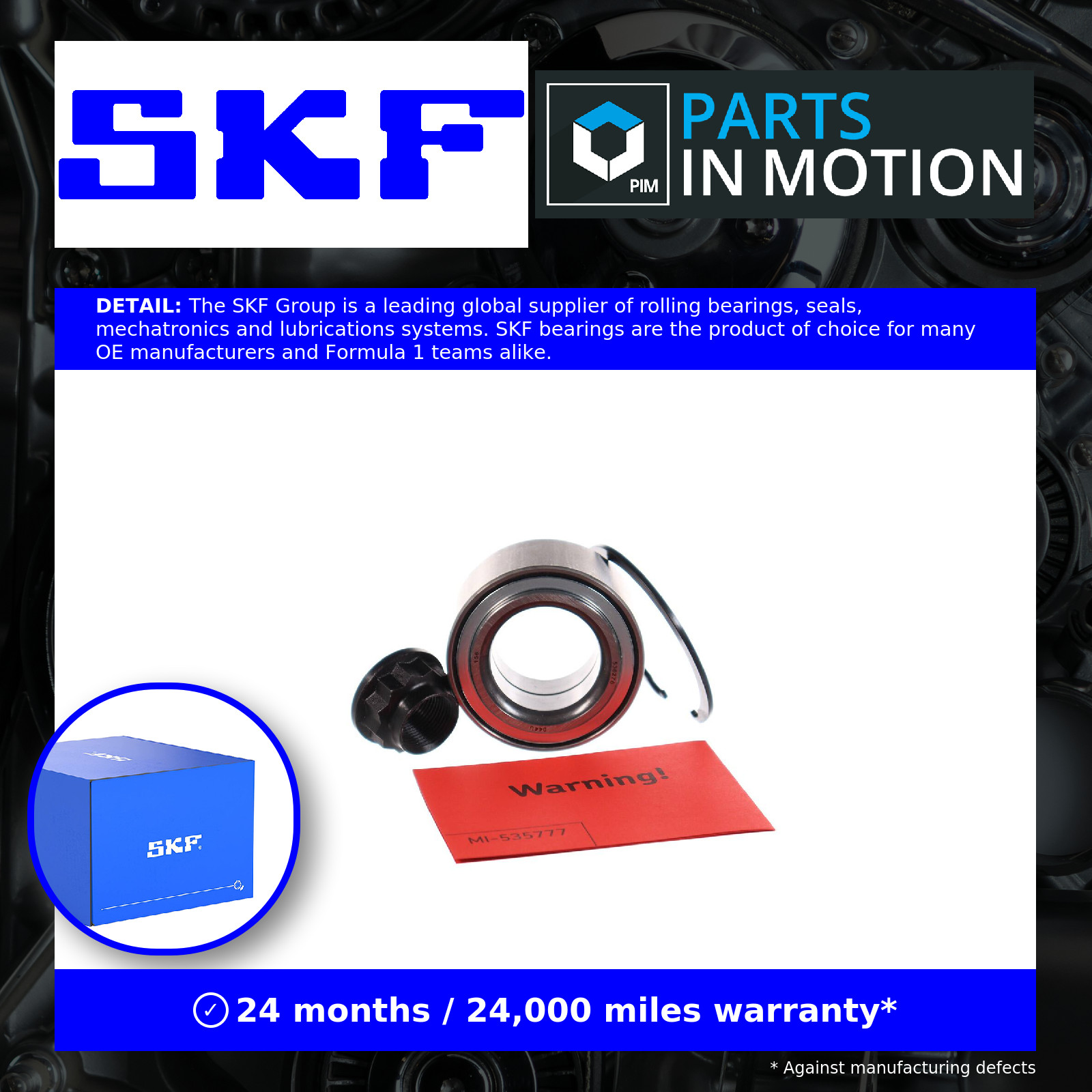 Wheel Bearing Kit Front VKBA3684 SKF 6822JL 9036938023 90369W0001 Quality New