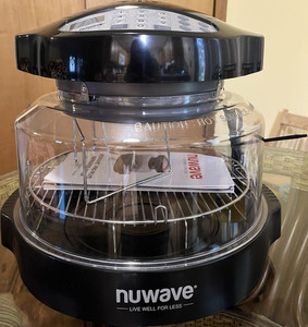 NuWave Pro Plus Infrared Oven Black with Rack, Manual, Cookbook & Lid
