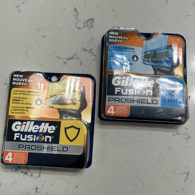 Gillette Fusion5 Proshield Men's,  - 8 Pack, Yellow/Blue blades