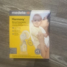 Medela Harmony Manual Breast Pump w/ Flex Shields Single Hand Expression - NEW