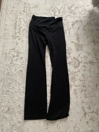 Athleta Sz S Elation Straight Leg Pant Black Leggings