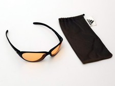 adidas - A334 - Sport Sonnen Brille - schwarze Fassung / Gläser orange