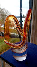 Große schwere Glas Vase - SKRDLOVICE by Bera...