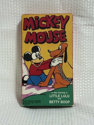 Mickey Mouse Also Starring Little Lulu And Betty Boop Vintage VHS