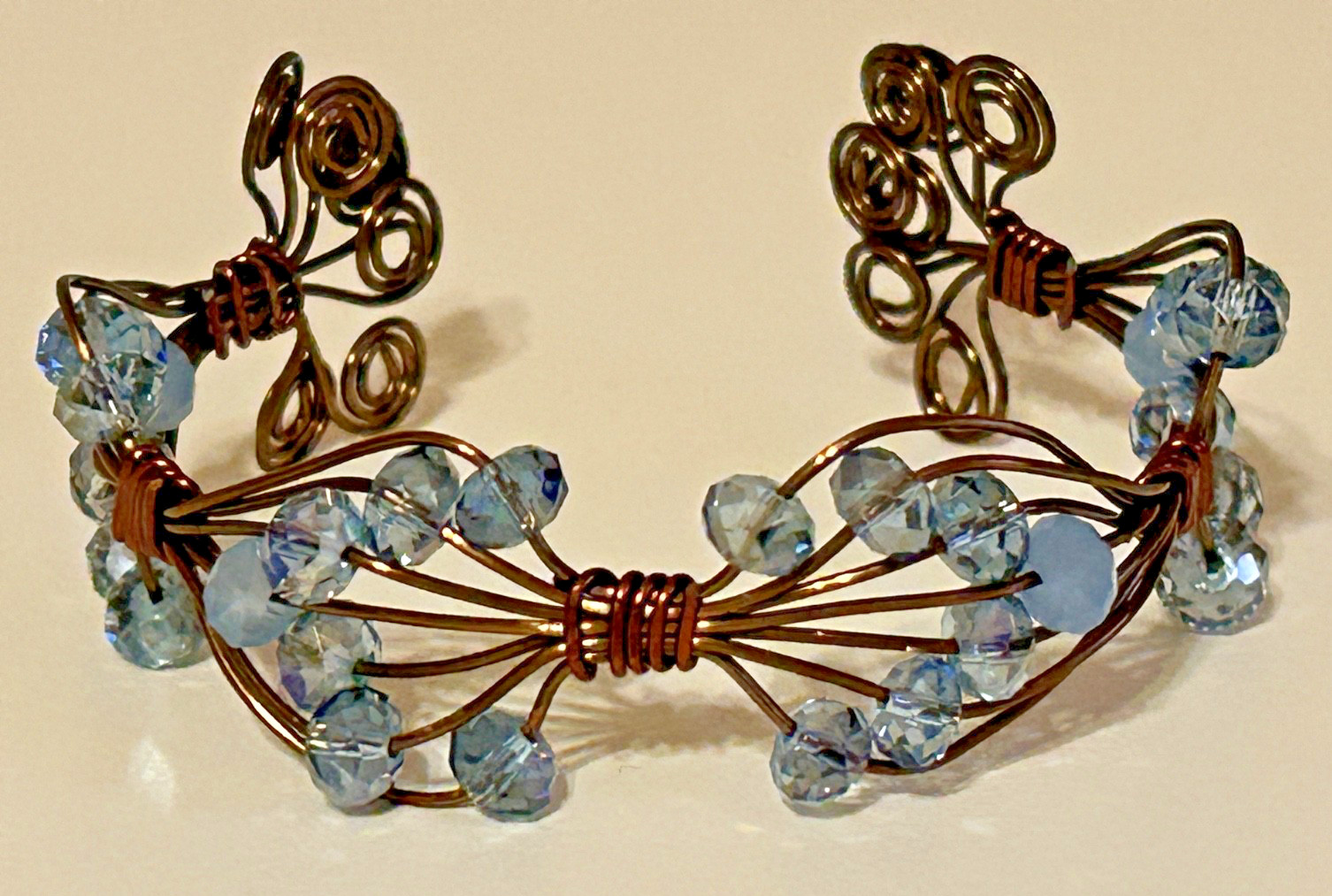 Handmade Copper Wire Adjustable Delicate Cuff Bra… - image 7