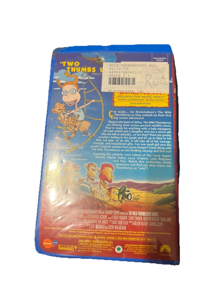 The Wild Thornberrys Movie VHS 2003 NICKELODEON Clamshell - Image 2 of 3