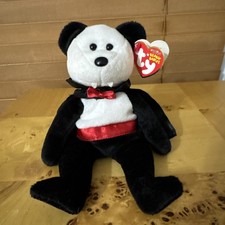 Ty Beanie Baby BARON VAN PYRE the Bear (8.5 Inch) Extra Blank Hang Tag Vampire