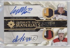 2018-19 Ultimate Collection 18/25 Casey Mittelstadt Andrei Svechnikov Auto 8jr