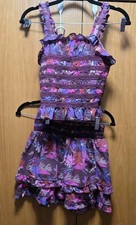 Scotch and Soda Girls SZ 12/14 R'Bella Floral Tiered Skirt Set EUC BOHO Chic