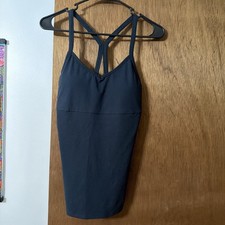 Ladies Navy Tank Medium With Built In Bra