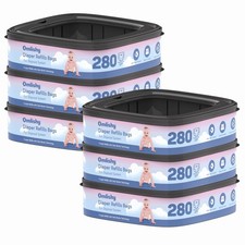 6 Pack Standard Square Bags Refill with Diaper Genie Compact, Select and Clas...