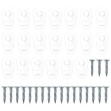 20Pcs Reusable Mirror Holder Clips Transparent Glass Clips for Cabinets Wardrobe