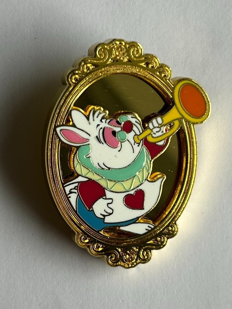 White Rabbit Alice in Wonderland Mirror Portraits Boxlunch Disney Pin