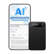 Comulytic Note Pro AI Voice Recorder, Unlimited Transcribe Summarize, One T...