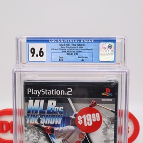 PS2 PlayStation 2 MLB 06 2006: THE SHOW - CGC GRADED 9.6 A+! NEW Factory Sealed!