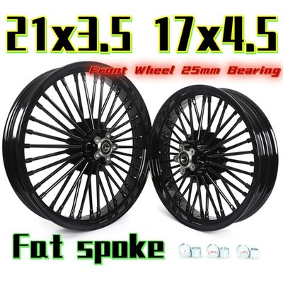 21x3.5 17x4.5 Fat Spoke Felgen Räder für Harley Dyna Super Glide Low Rider FXDL