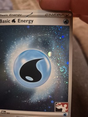 Fat Swirl Cosmo Holofoil Water Energy Play! Pokémon Prize Pack Series 8- Stamped