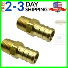 2 Pack Brass 1/2  PEX to 1/4  NPT Male Connector Fitting, Lead-Free Adapter H...