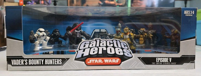 Star Wars GALACTIC HEROES VADER'S BOUNTY HUNTERS TESB Mini Action Figures ~RARE