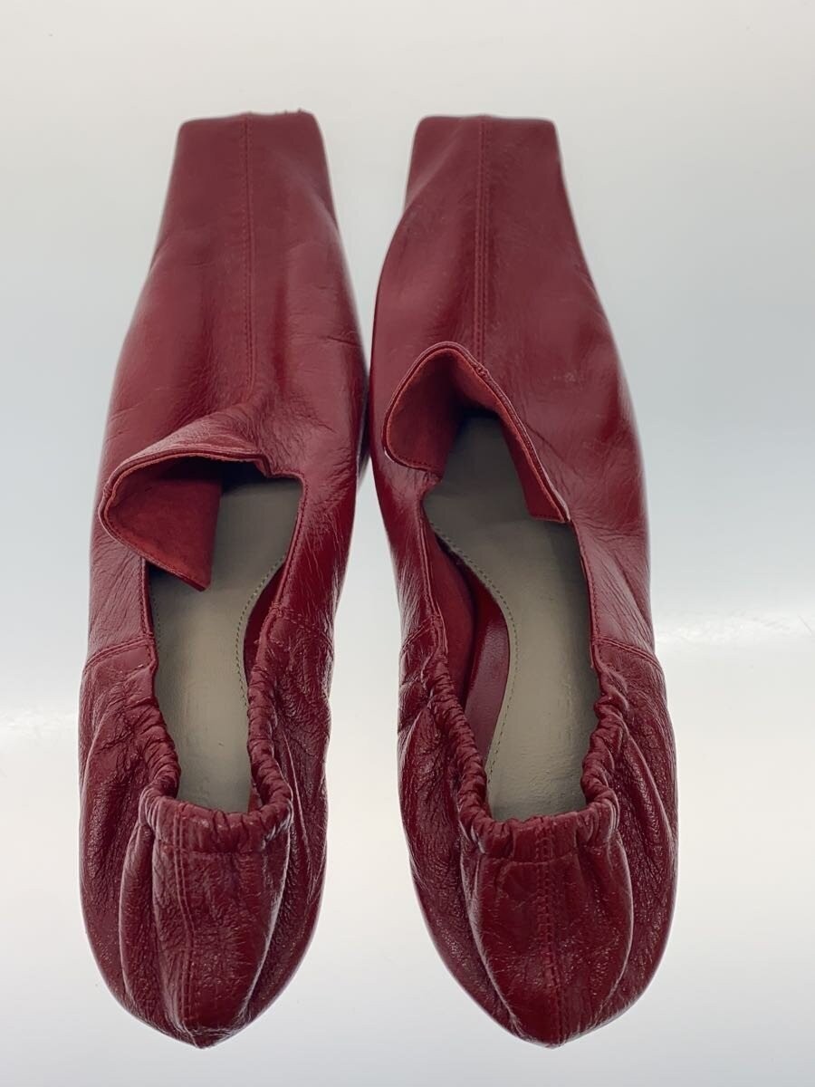 Bottega Veneta Flat Pumps 35 Red Leather Jnq91 thumbnail 3