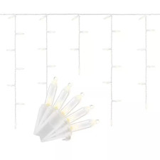 200 Count Warm White Mini Twinkling LED Icicle Lights