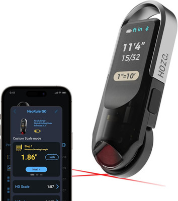 Neorulergo Digital Tape Measure with Laser, Smart Rechargeable Measuring Tool fo