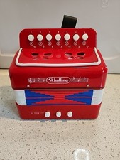 SCHYLLING Little Red ACCORDION Child Size Mini Accordian Works