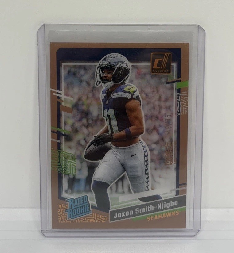 2023 Panini Clearly Donruss - #67 Jaxon Smith-Njigba Rated Rookie Bronze /75