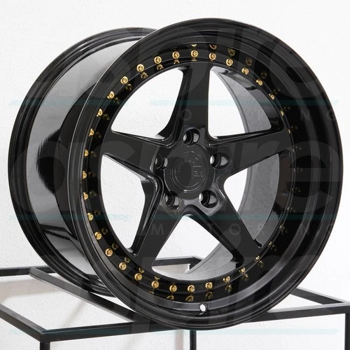 One 19x11 Aodhan DS05 DS5 5x114.3 22 Black Wheel Rim 73.1