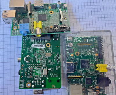 3 x Raspberry Pi Model B Revision 2.0