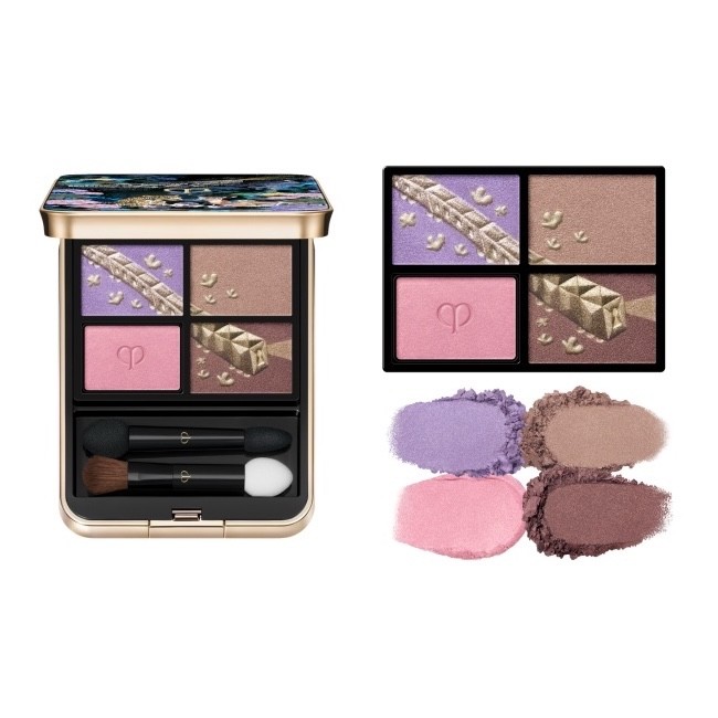 clé de peau フェイスカラー アイシャドウ限定デザイン 110 504 Cle de Peau Holiday 2025 Eye Color Quad 504/505 Pastel Tea Jeweled