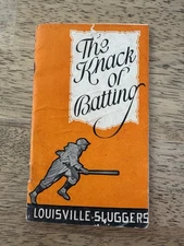 1924 The Knack of Batting Babe Ruth Louisville Slugger New York Yankees Sheridan